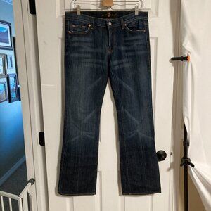 7 for All Mankind Dark Wash Flare Jeans Size 31